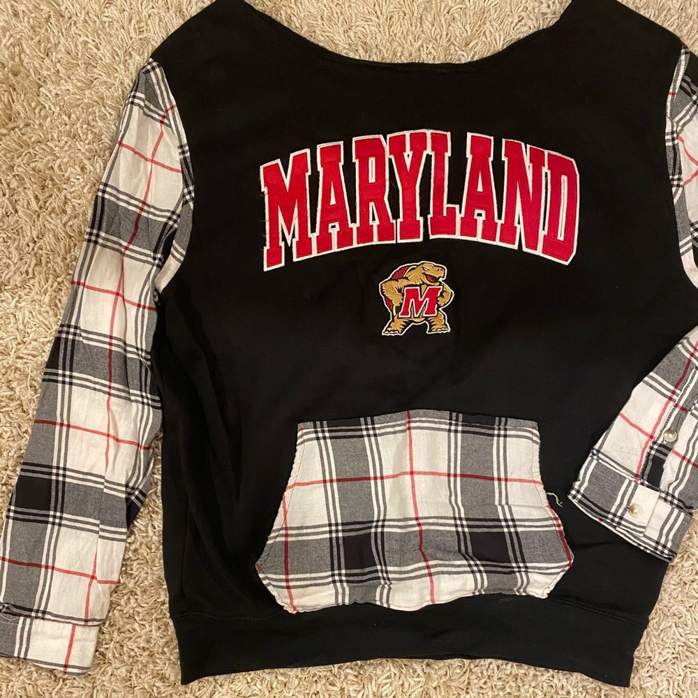 UMD flannel sweatshirt